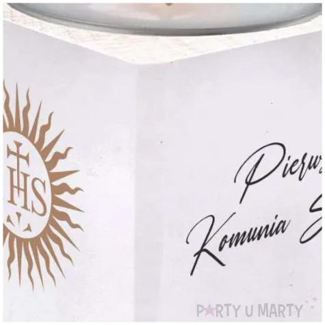 swiecznik komunia swieta boho 4 7x4 8 cm