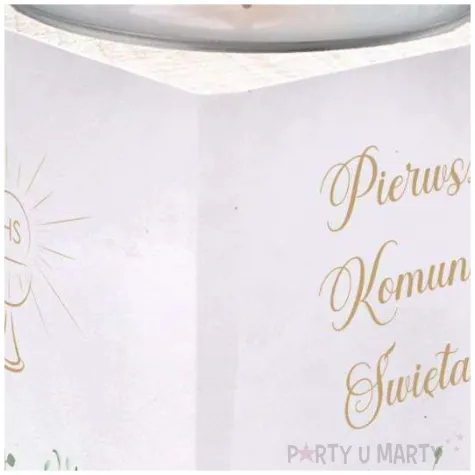 swiecznik komunia swieta eukaliptus beauty 4 7x4 8 cm