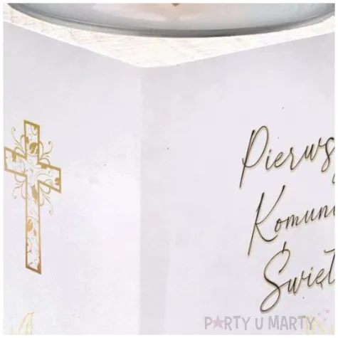swiecznik komunia swieta gold line 4 7x4 8 cm