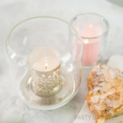 swiecznik sparkle light lustro przezroczysty bolsius 13 cm