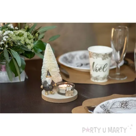 swiecznik swiateczna choinka i prezenty santex 14 cm