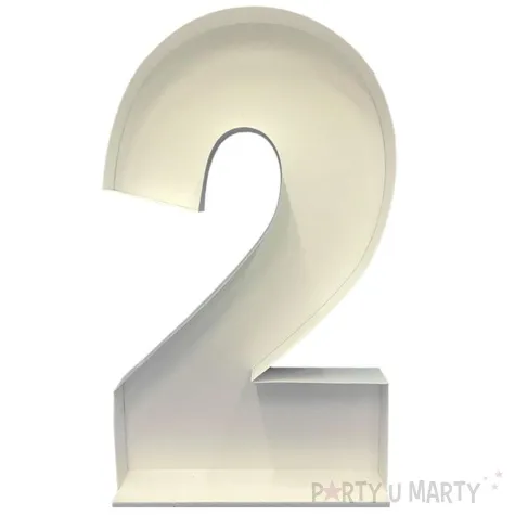 szablon do balonow cyfra 2 godan 120 cm