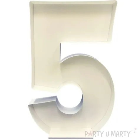 szablon do balonow cyfra 5 godan 120 cm