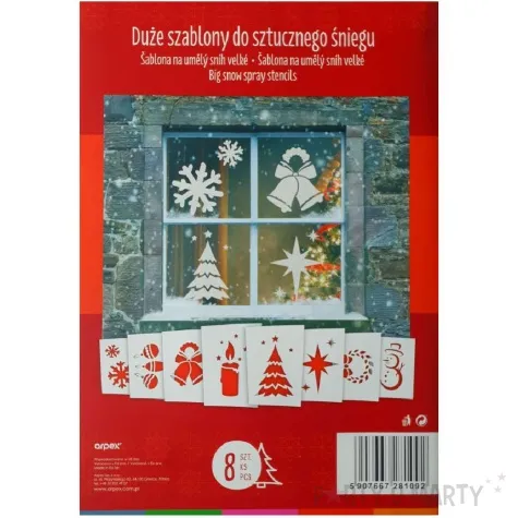 szablony dekoracyjne boze narodzenie bez szopki arpex 8 szt