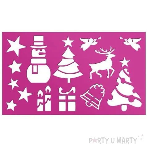 szablony dekoracyjne boze narodzenie swiateczny mix titanum 18x10 5 cm