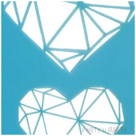 szablony dekoracyjne classic serca geometryczne titanum 180x105 mm