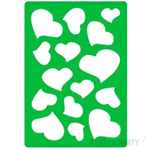 szablony dekoracyjne classic serca titanum 148x105 mm