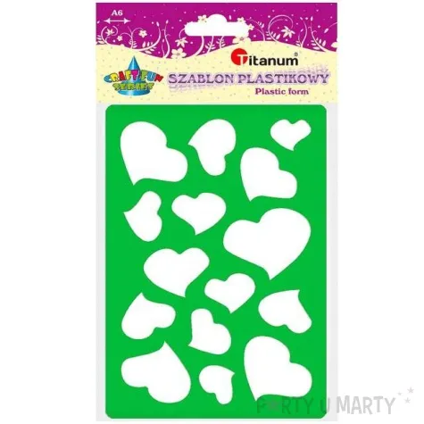 szablony dekoracyjne classic serca titanum 148x105 mm