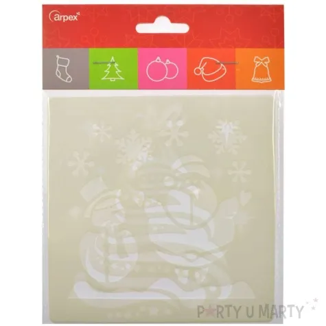 szablony dekoracyjne merry christmas arpex 13x13 cm 2 szt