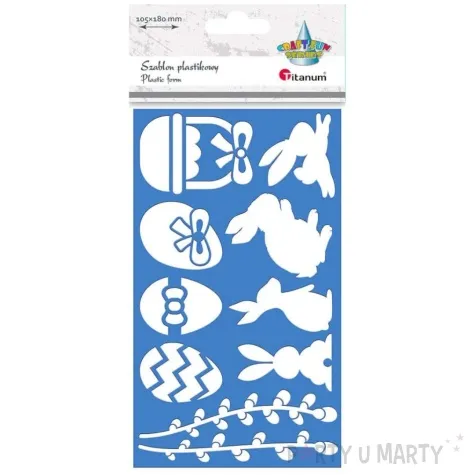 szablony dekoracyjne wielkanoc zajaczki i pisanki titanum 18x10 5 cm