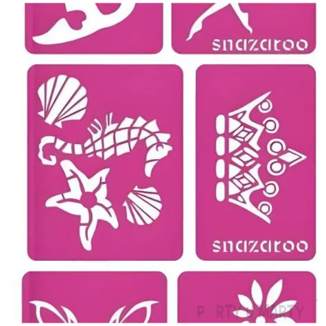 szablony do twarzy wrozka syrenka korona