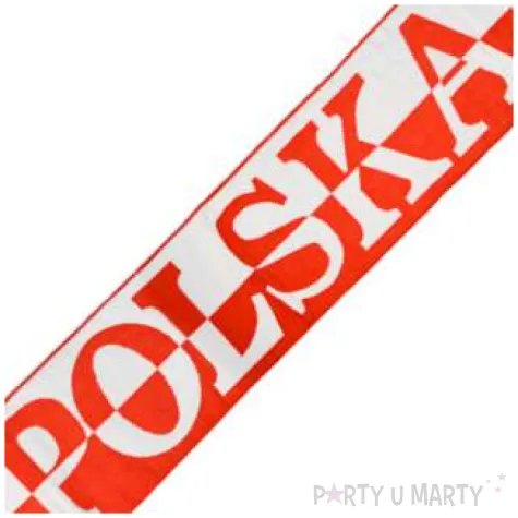 szalik kibica polska doping bialo czerwony arpex 145 cm