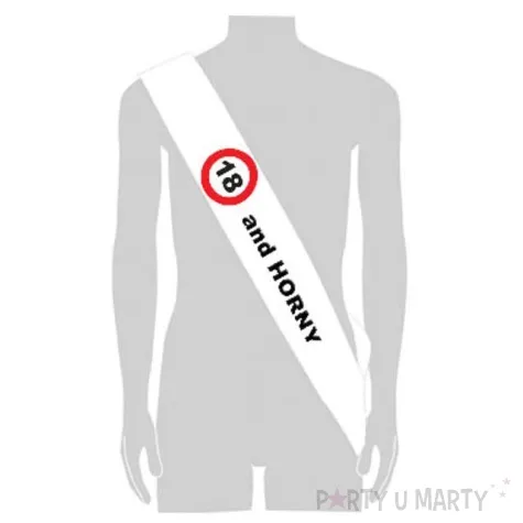 szarfa 18 urodziny traffic birthday funny fashion