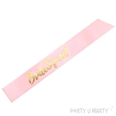 szarfa bride squad rozowa partydeco 75 cm