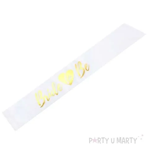 szarfa bride to be biala partydeco 75 cm