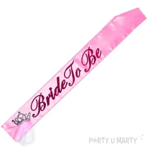 szarfa bride to be z korona rozowa widmann