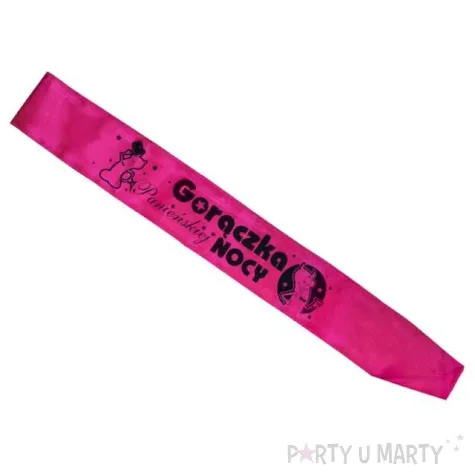 szarfa goraczka panienskiej nocy rozowa