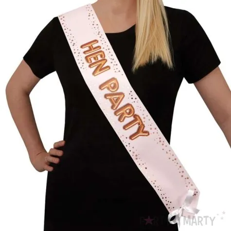 szarfa hen to be glamour rozowa 4 szt