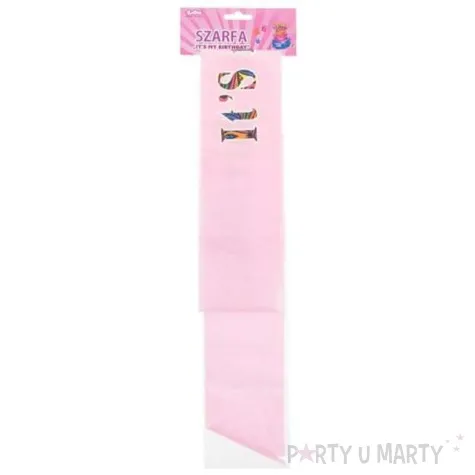 szarfa its my birthday godan rozowa jasna