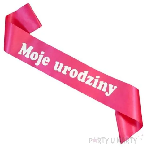 szarfa moje urodziny godan rozowa