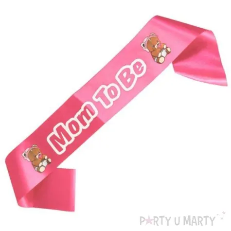 szarfa mom to be przyszla mama rozowa godan