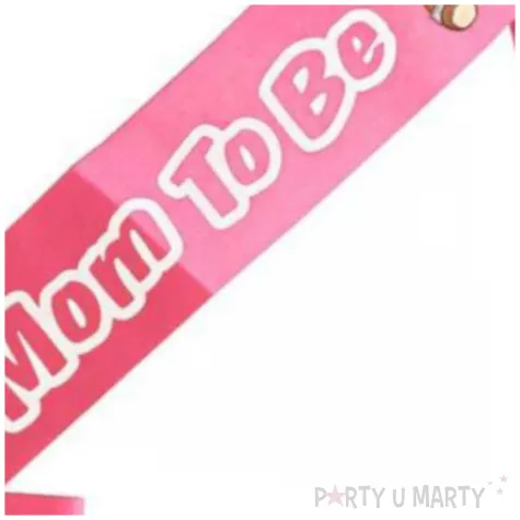 szarfa mom to be przyszla mama rozowa godan
