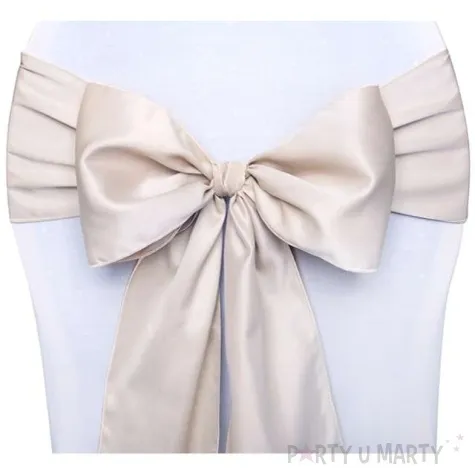 szarfa na krzeslo elegant bezowa 10 szt