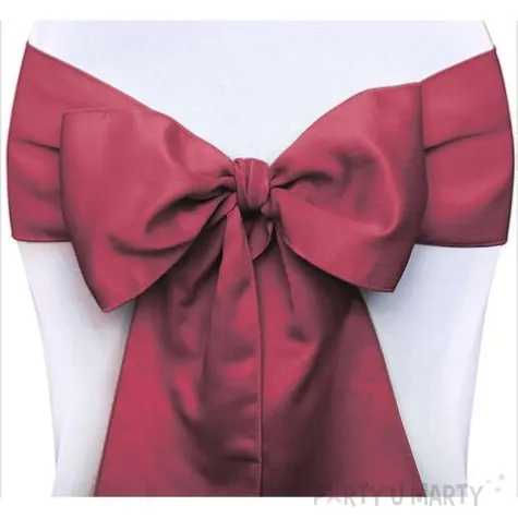 szarfa na krzeslo elegant bordowa 10 szt