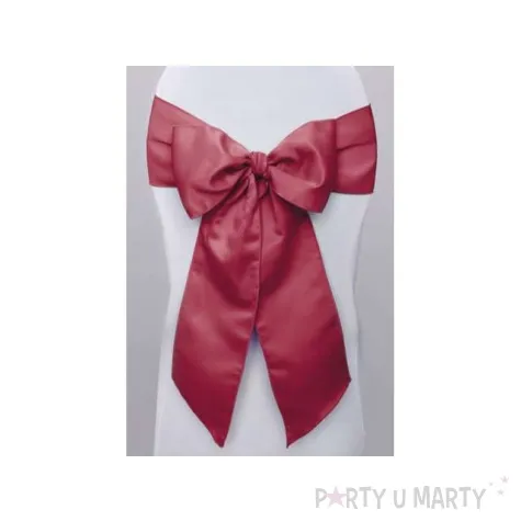 szarfa na krzeslo elegant bordowa 10 szt