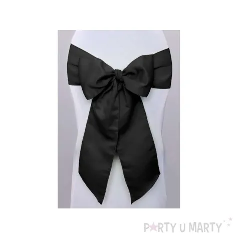 szarfa na krzeslo elegant czarna 10 szt