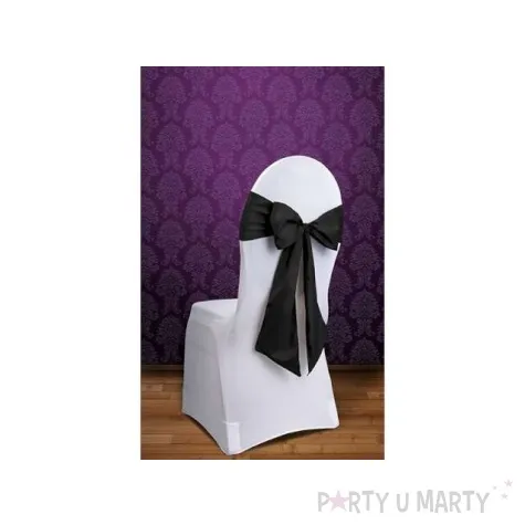 szarfa na krzeslo elegant czarna 10 szt