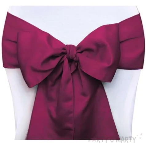 szarfa na krzeslo elegant czerwone wino 10 szt