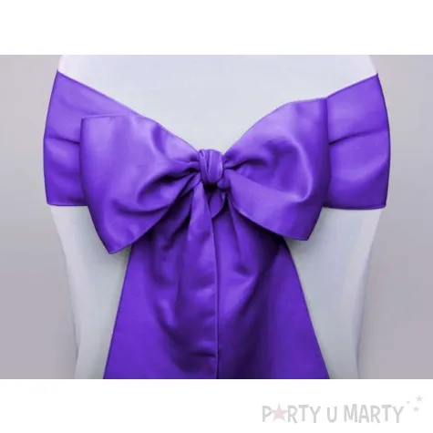 szarfa na krzeslo elegant fioletowa 10 szt