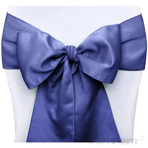 szarfa na krzeslo elegant granatowa 10 szt