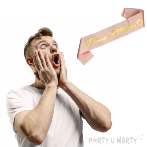 szarfa panna mloda rozowa partypal