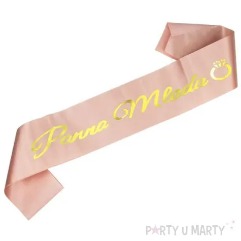 szarfa panna mloda rozowa partypal