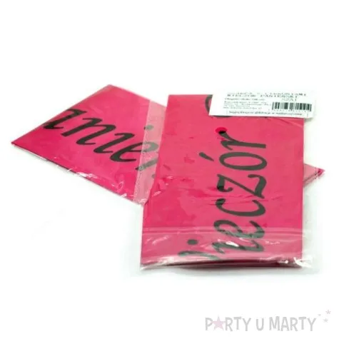 szarfa wieczor panienski hen night rozowa
