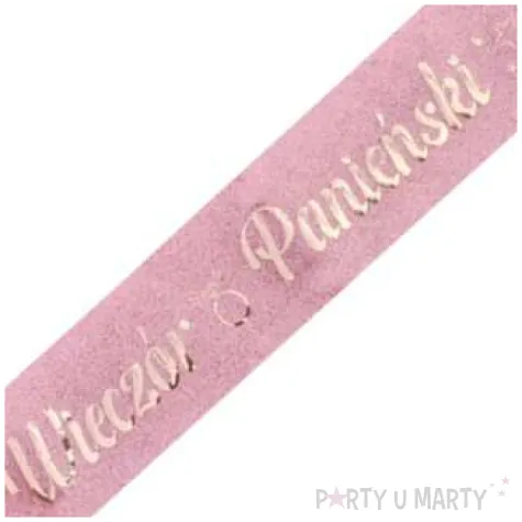 szarfa wieczor panienski rozowa dekoracjepolska