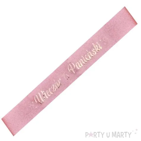 szarfa wieczor panienski rozowa dekoracjepolska