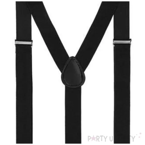 szelki classic z mucha czarne funny fashion