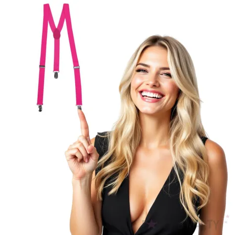 szelki fluo rozowe funny fashion