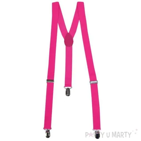 szelki fluo rozowe funny fashion