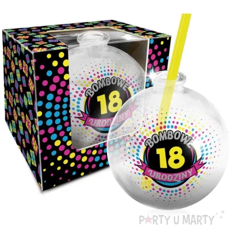 szklanka bombka 18 urodziny bgtech 400 ml