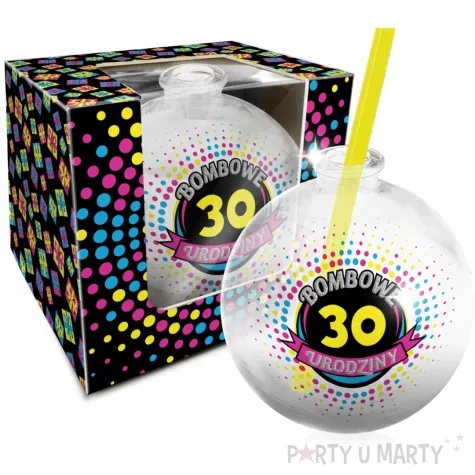 szklanka bombka 30 urodziny bgtech 400 ml