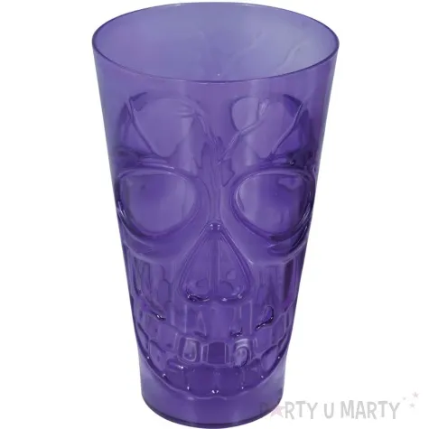 szklanka czaszka halloween fioletowy guirca