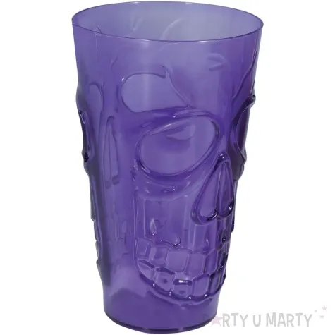 szklanka czaszka halloween fioletowy guirca