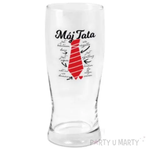 szklanka do piwa moj tata krawat sentencje bgtech 500 ml