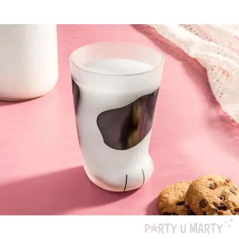 szklanka kocia lapka czarno biala gadgetmaster 300 ml