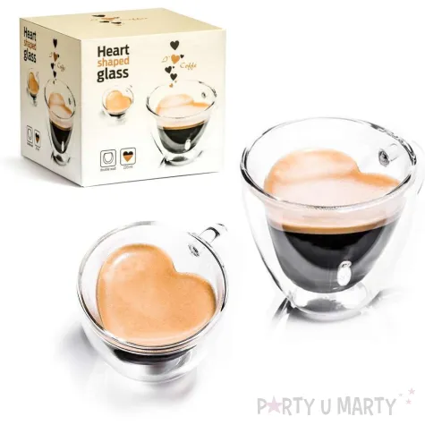 szklanka w ksztalcie serca dla zakochanych