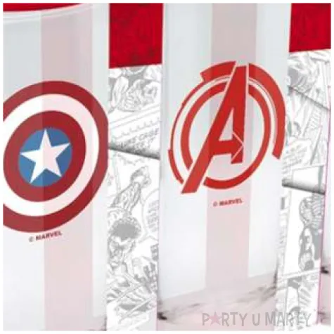 szklanki avengers kapitan ameryka iron man abysse 3 szt